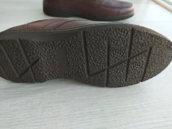 Мужские кожаные туфли Ikos 392 коричневые 41 размер | Зображення 5