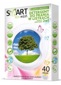 Гіпоалергенні серветки для прання речей Smartwash Eco 2in1 Hypoalergic Laundry Strips 40шт