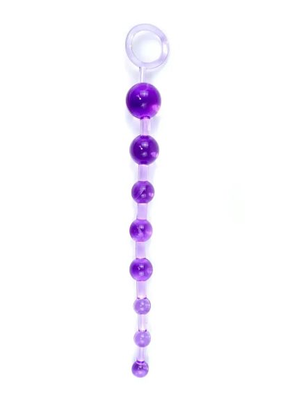 Анальные бусы Jelly Anal Beads PURPLE, BS6700085 Sex Aura | Зображення 1