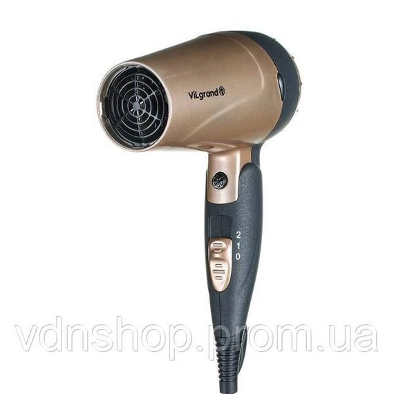 Фен для волос с холодным обдувом ViLgrand VHD-1809FH 1800Вт, Мощный универсальный фен LS-50 | Зображення 1