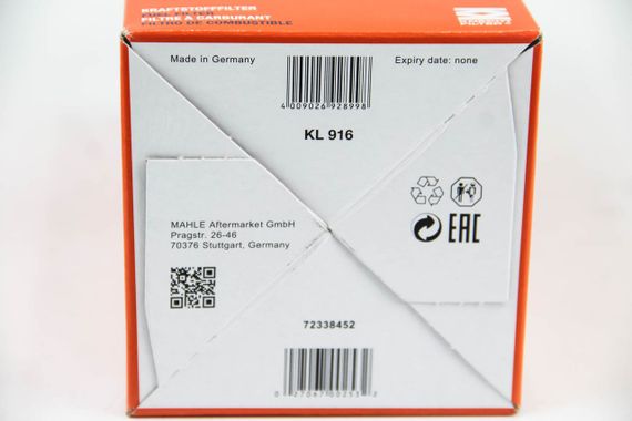 Фільтр паливний MAHLE/KNECHT Audi Q5 2.0-3.0TDI 2012-, MAHLE/KNECHT (KL916) | Зображення 1