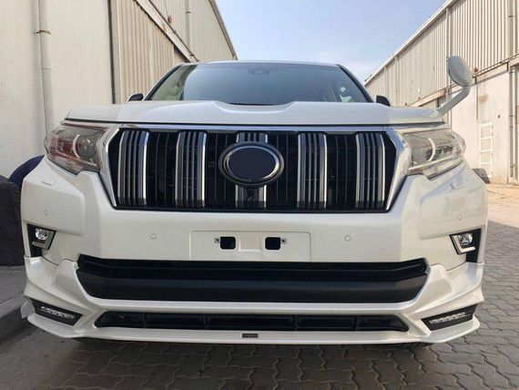 Накладки на передній і задній бампер TRD (2017-) Чорний колір для Toyota Land Cruiser Prado 150 | Зображення 2