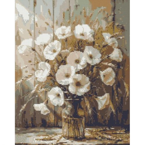 Алмазная мозаика "Букет маков" 40х50 см