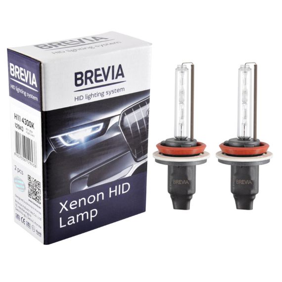 12943 BREVIA Автолампа H11,4300K,85V,35W PGJ19-2 KET,(2шт.) XENON