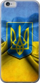 Чехол на iPhone 6 Флаг и герб Украины 1 "375u-45-17620"