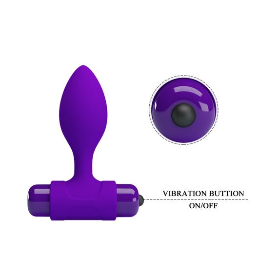 Анальна пробка - Pretty Love Vibra Butt Plug Purple Sex Aura | Зображення 6