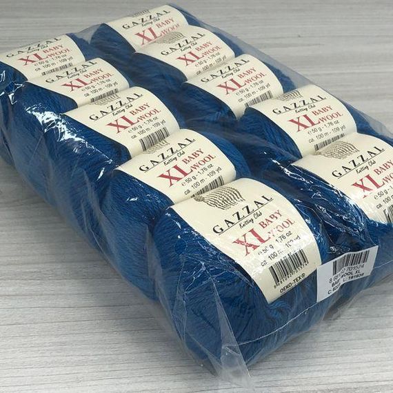 Пряжа Gazzal – Baby Wool XL колір 822 Електрик | Зображення 3