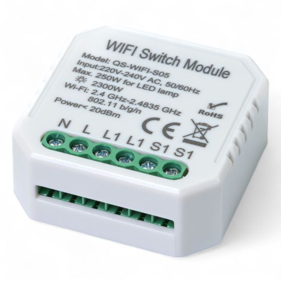 432421 Розумний вимикач Tervix Pro Line WiFi Switch (1 клавіша / розетка) | Зображення 1