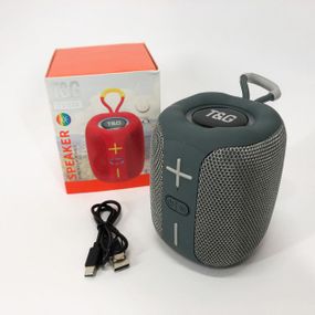 Портативная Bluetooth колонка TG658 8W с RGB подсветкой. TS-923 Цвет: серый