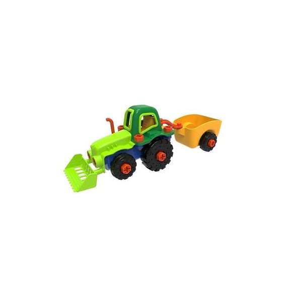 Конструктор EDU-Toys Трактор з інструментами (JS030) | Зображення 1