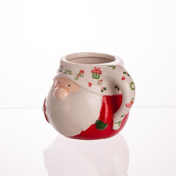 Новорічна порцелянова чашка для чаю та кави Merry Christmas 400 (мл) чашка на подарунок на новий рік CR-1-13 | Зображення 1