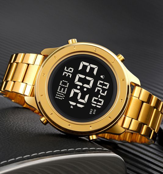 Skmei 1864SGDBK Gold-Black Steel | Зображення 2