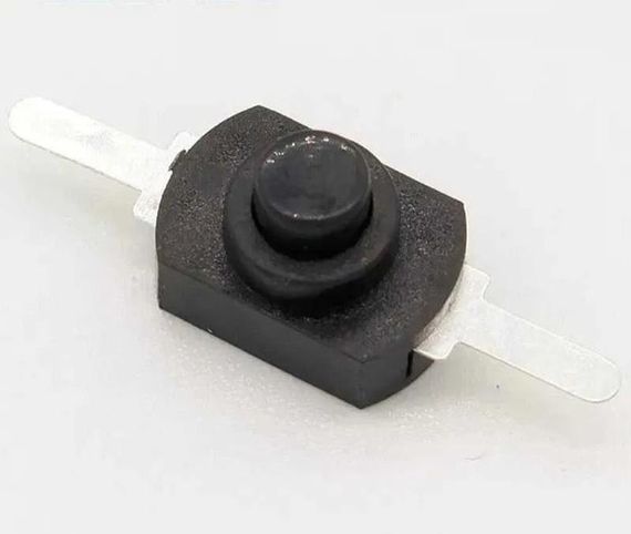 Переключатель 1208YD кнопочный для фонарика ON-OFF 2pin 30VDC