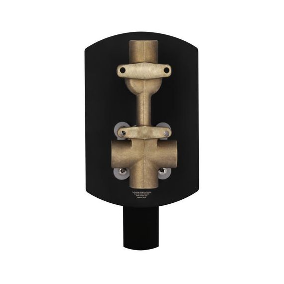 Душова система універсальна Qtap Slavonice прихованого монтажу на два споживача QTSLA113BLM45900 Black Matt | Зображення 4