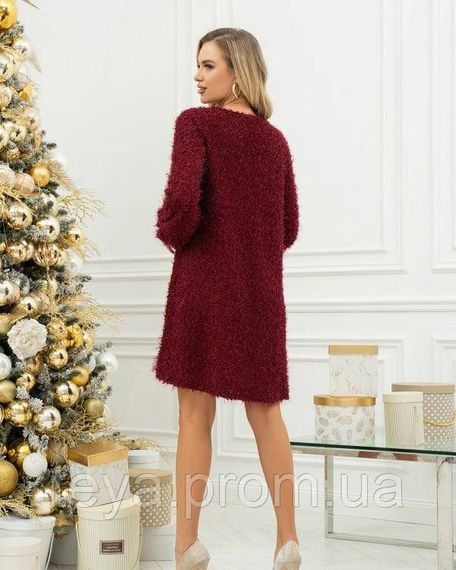 Плаття для жінок колір бордового розміру XL, L, M, S FI-009574 | Зображення 2