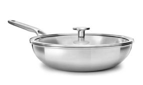 Сковорода с крышкой ВОК KitchenAid MSS СС003254-001 28 см сереберистая