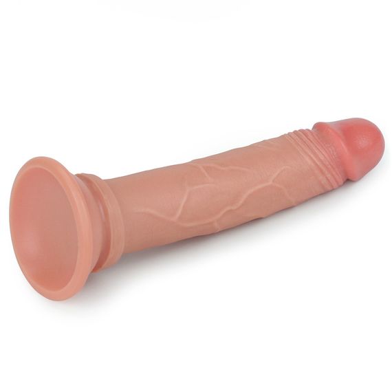 Фалоімітатор - Dual-Layered Silicone Cock 7" Flesh Sex Aura | Зображення 6