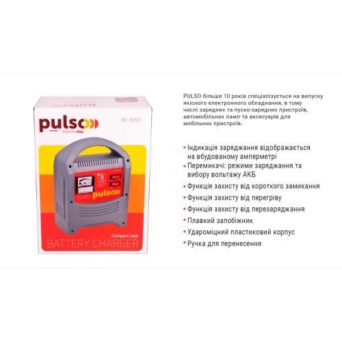 Зарядний пристрій PULSO BC-15121 6&12V/8A/9-112AHR/стрілковий індикатор | Зображення 2