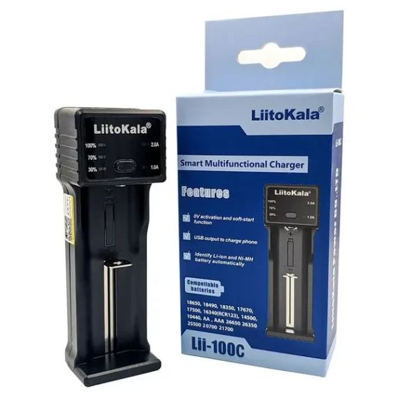 Универсальное зарядное устройство LiitoKala  Lii-100C