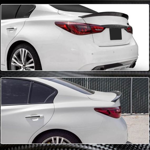 Спойлер V7 (для Q50, Карбон) для Infiniti Q50/Q60 2013-2024 гг | Зображення 2