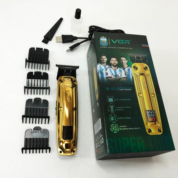 Перукарська машинка акумуляторна професійна VGR V-904, Тример для стрижки волосся потужний HJ-80 | Зображення 6