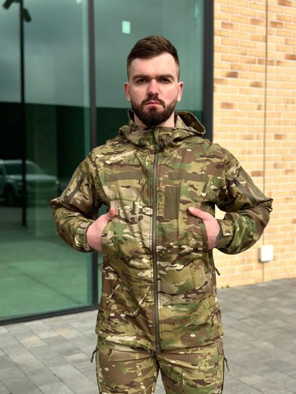 Легка Весняна Куртка Мультикам Hunter De Lux TWILL MTP Military | Зображення 1