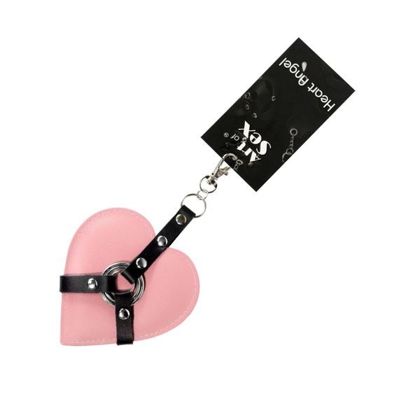 Брелок на карабине для ключей Art of Sex Heart Angel, Розовый Sex Aura | Зображення 2