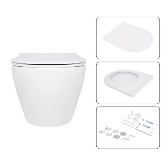 Готовое решение Qtap для ванной комнаты: подвесной унитаз Jay Ultra Quiet 520x360x320 + комплект инсталляции Nest 4 в 1 (круглая | Зображення 6