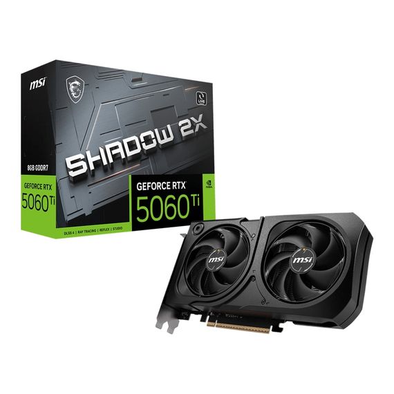 Відеокарта MSI GeForce RTX5060Ti 8Gb SHADOW 2X PLUS (RTX 5060 Ti 8G SHADOW 2X PLUS) | Зображення 4