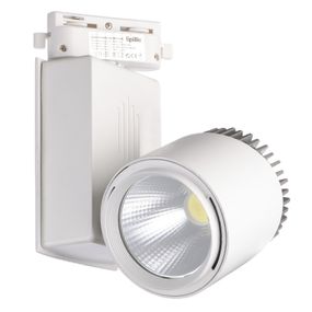 Светильник трековый поворотный LED 414/40W CW WH COB