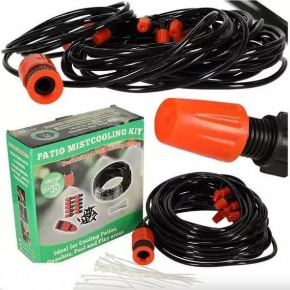 Комплект системи туманоутворення низького тиску від водопроводу, 11 метрів, розпилювач для газону 11 м | Зображення 8