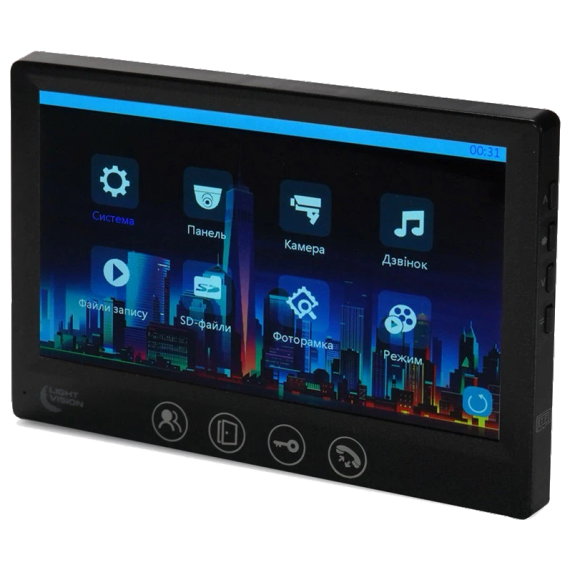 Light Vision AMSTERDAM FHD BLACK Відеодомофон - Монітори | Зображення 1