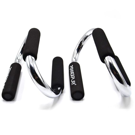 Упори для віджимань PowerPlay 4318 Push-Up Bars Stell металеві (S-подібні) | Зображення 3