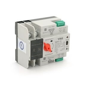 Автомат ввода резерва двухполюсный YRQ2PC-125.220V/125A DIN-рейке генераторов