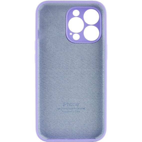 Чохол Silicone Case Full Camera Protective (AA) для Apple iPhone 13 Pro Max (6.7") Бузковий / Dasheen | Зображення 1