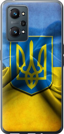 Чехол на Realme GT Neo 2 Флаг и герб Украины 1 "375u-2489-17620"