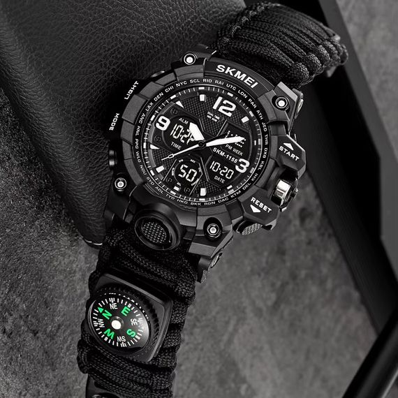 Спортивні водонепроникні годинники, Протиударні годинники Стильні тактичні для чоловіків FA-96 | Зображення 2