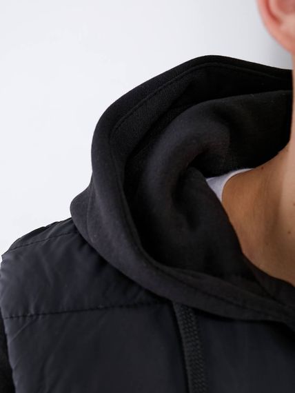 Мужская легкая весенняя куртка-бомбер утепленный VL056 цвет черный, размер 46/48 | Зображення 5