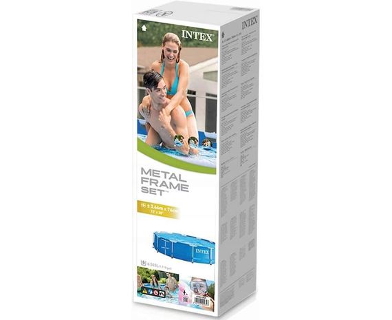 Круглий каркасний басейн 366х76см,  Intex 28210 | Зображення 1