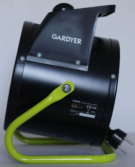 Електричний обігрівач Gardyer 3,0 кВт, площа обігріву 30 кв., підлоговий, чорний (HE3000) | Зображення 5