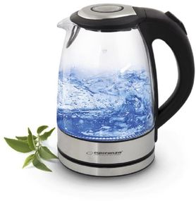 Електрочайник скляний Esperanza EKK012 Yosemite 1,7 л, 2200 Вт, з підсвіткою
