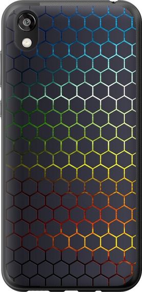 Чехол на Huawei Honor 8S Переливающиеся соты "498u-1679-17620"