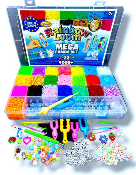 Набір гумок для плетіння браслетів Rainbow Loom, кейс 9000 шт | Зображення 5