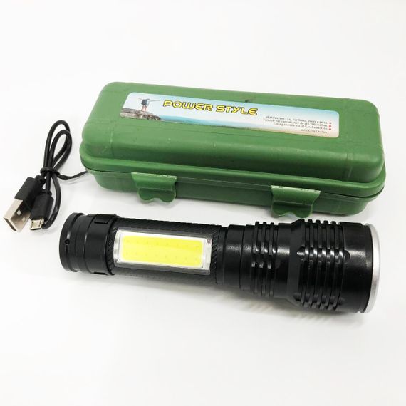 Ліхтарик потужний акумуляторний для дому Police BL-T630S-XPE+COB, Ліхтар портативний переносний UK-97 | Зображення 8