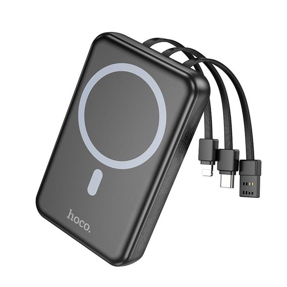 Універсальна Мобільна Батарея Power Bank Hoco DB59 Guardian 22.5W+PD20W magnetic 15W with display and cable | Зображення 4