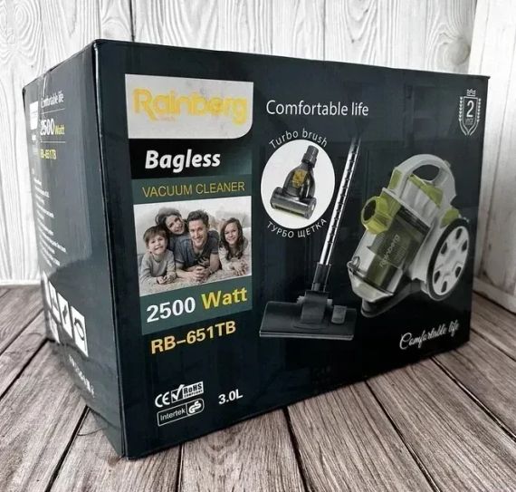 Пилосос Rainberg RB-651 2500W контейнерний циклонного типу | Зображення 6