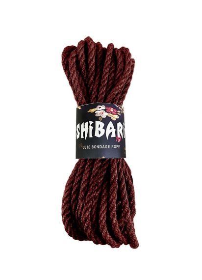 Джутова мотузка для шибарі Feral Feelings Shibari Rope, 8 м коричнева Sex Aura