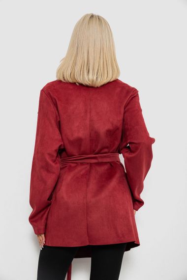 Кардиган женский однотонный, цвет бордовый, 257R001 | Зображення 3