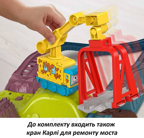 Залізниця Паровозик Томас і друзі Смуга перешкод у ремонтному дворі Fisher-Price Thomas & Friends ​Launch & Loop | Зображення 5