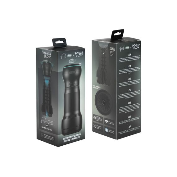 Мастурбатор Kiiroo Feel Pocket зі всмоктувальною інтерактивною насадкою PowerBlow Combo Set | Зображення 4
